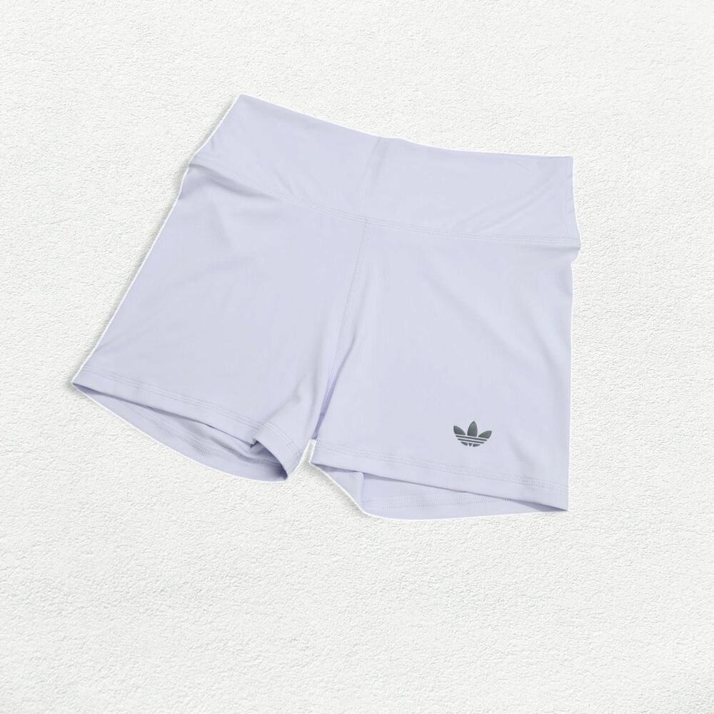Adidas Tight Fit Biker Shorts in Frozen Purple